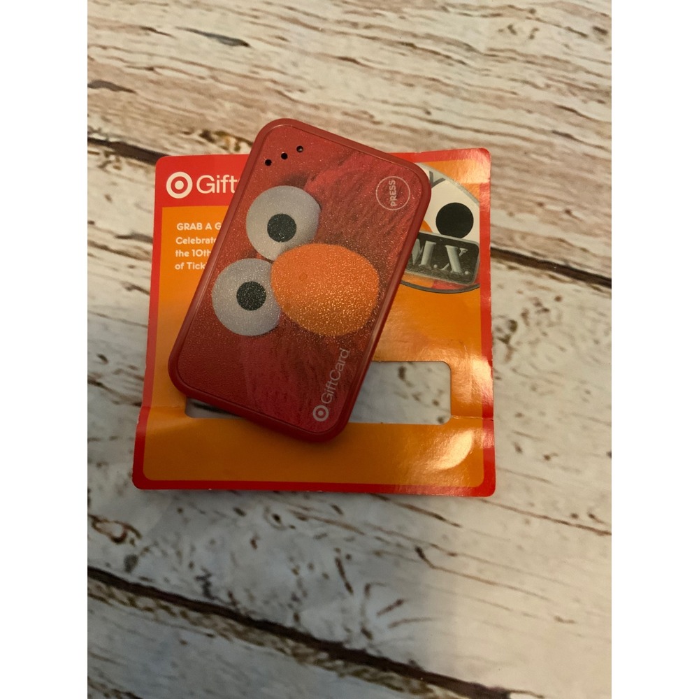 Target Elmo‎ Sesame Street Gift Card Collectible Tickle Me Elmo 10th Anniv